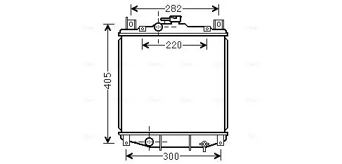 Kühler, Motorkühlung AVA QUALITY COOLING SZ2059