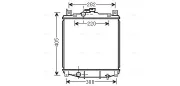 Kühler, Motorkühlung AVA QUALITY COOLING SZ2059