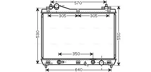 Kühler, Motorkühlung AVA QUALITY COOLING SZ2102