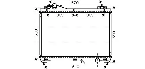 Kühler, Motorkühlung AVA QUALITY COOLING SZ2103