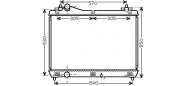 Kühler, Motorkühlung AVA QUALITY COOLING SZ2104