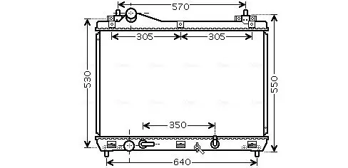 Kühler, Motorkühlung AVA QUALITY COOLING SZ2105 Bild Kühler, Motorkühlung AVA QUALITY COOLING SZ2105