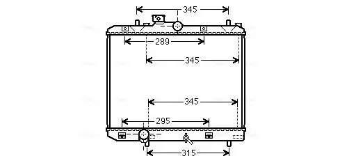 Kühler, Motorkühlung AVA QUALITY COOLING SZ2111 Bild Kühler, Motorkühlung AVA QUALITY COOLING SZ2111