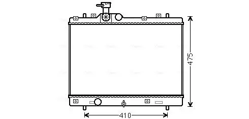 Kühler, Motorkühlung AVA QUALITY COOLING SZ2137 Bild Kühler, Motorkühlung AVA QUALITY COOLING SZ2137