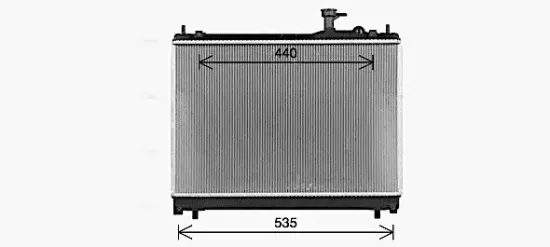 Kühler, Motorkühlung AVA QUALITY COOLING SZ2161 Bild Kühler, Motorkühlung AVA QUALITY COOLING SZ2161