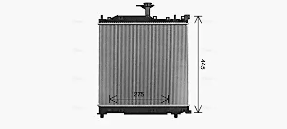 Kühler, Motorkühlung AVA QUALITY COOLING SZ2162