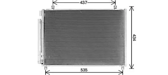 Kondensator, Klimaanlage AVA QUALITY COOLING SZ5154D Bild Kondensator, Klimaanlage AVA QUALITY COOLING SZ5154D