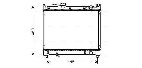 Kühler, Motorkühlung AVA QUALITY COOLING SZA2015 Bild Kühler, Motorkühlung AVA QUALITY COOLING SZA2015
