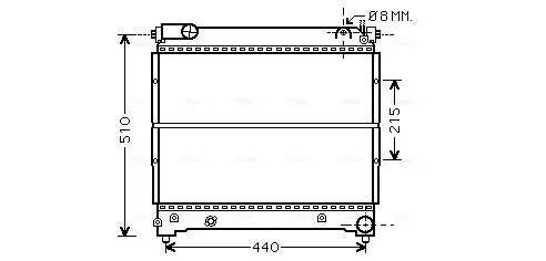 Kühler, Motorkühlung AVA QUALITY COOLING SZA2074