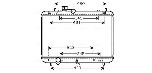 Kühler, Motorkühlung AVA QUALITY COOLING SZA2083