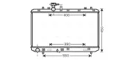 Kühler, Motorkühlung AVA QUALITY COOLING SZA2084