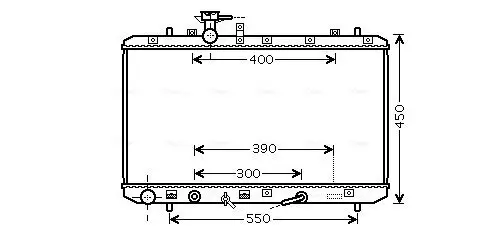 Kühler, Motorkühlung AVA QUALITY COOLING SZA2085 Bild Kühler, Motorkühlung AVA QUALITY COOLING SZA2085