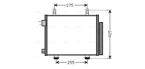 Kondensator, Klimaanlage AVA QUALITY COOLING SZA5115D