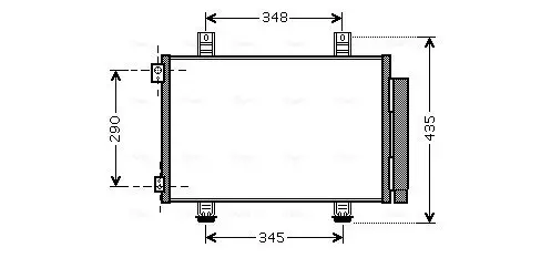 Kondensator, Klimaanlage AVA QUALITY COOLING SZA5116D