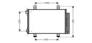 Kondensator, Klimaanlage AVA QUALITY COOLING SZA5116D