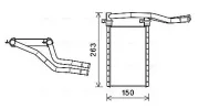 Wärmetauscher, Innenraumheizung AVA QUALITY COOLING SZA6146