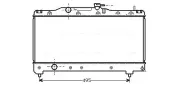 Kühler, Motorkühlung AVA QUALITY COOLING TO2141