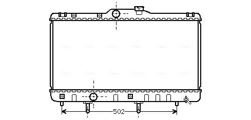 Kühler, Motorkühlung AVA Clever Choice TO2148
