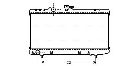 Kühler, Motorkühlung AVA QUALITY COOLING TO2150 Bild Kühler, Motorkühlung AVA QUALITY COOLING TO2150