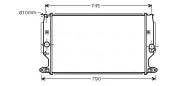 Kühler, Motorkühlung AVA QUALITY COOLING TO2402