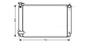 Kühler, Motorkühlung AVA QUALITY COOLING TO2463