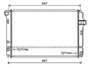 Kühler, Motorkühlung AVA Clever Choice TO2700