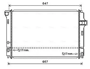 Kühler, Motorkühlung AVA Clever Choice TO2700 Bild Kühler, Motorkühlung AVA Clever Choice TO2700