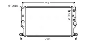 Kühler, Motorkühlung AVA QUALITY COOLING TO2704