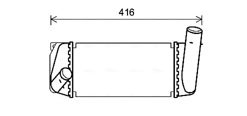 Ladeluftkühler AVA QUALITY COOLING TO4668