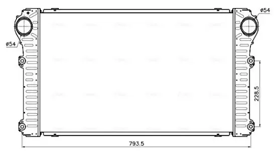 Ladeluftkühler AVA QUALITY COOLING TO4794 Bild Ladeluftkühler AVA QUALITY COOLING TO4794