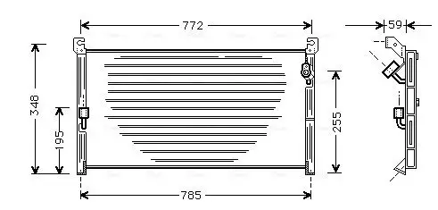 Kondensator, Klimaanlage AVA QUALITY COOLING TO5130