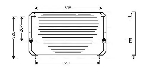 Kondensator, Klimaanlage AVA QUALITY COOLING TO5202