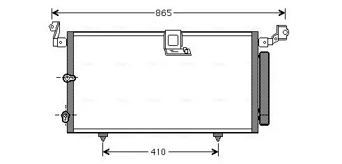 Kondensator, Klimaanlage AVA QUALITY COOLING TO5384D