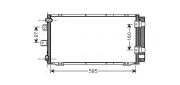 Kondensator, Klimaanlage AVA QUALITY COOLING TO5395D