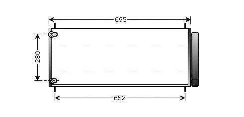 Kondensator, Klimaanlage AVA QUALITY COOLING TO5406D