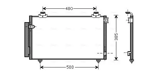 Kondensator, Klimaanlage AVA Clever Choice TO5431D Bild Kondensator, Klimaanlage AVA Clever Choice TO5431D