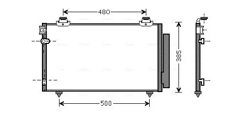 Kondensator, Klimaanlage AVA QUALITY COOLING TO5481D