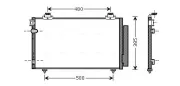 Kondensator, Klimaanlage AVA QUALITY COOLING TO5481D