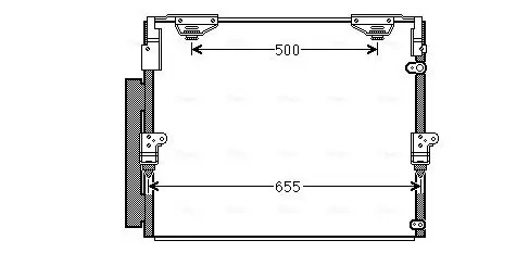 Kondensator, Klimaanlage AVA QUALITY COOLING TO5560D