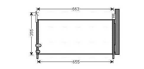 Kondensator, Klimaanlage AVA QUALITY COOLING TO5576D
