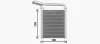 Wärmetauscher, Innenraumheizung AVA QUALITY COOLING TO6770 Bild Wärmetauscher, Innenraumheizung AVA QUALITY COOLING TO6770