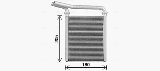 Wärmetauscher, Innenraumheizung AVA QUALITY COOLING TO6770 Bild Wärmetauscher, Innenraumheizung AVA QUALITY COOLING TO6770