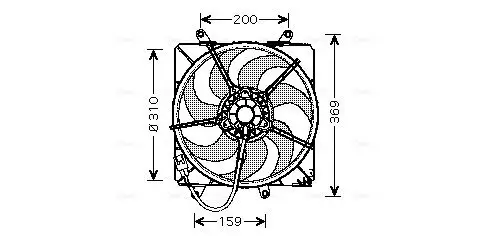 Lüfter, Motorkühlung 12 V AVA QUALITY COOLING TO7506 Bild Lüfter, Motorkühlung 12 V AVA QUALITY COOLING TO7506