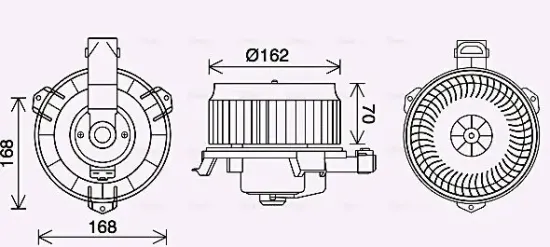 Innenraumgebläse 12 V AVA QUALITY COOLING TO8743 Bild Innenraumgebläse 12 V AVA QUALITY COOLING TO8743