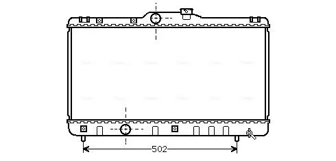 Kühler, Motorkühlung AVA QUALITY COOLING TOA2147