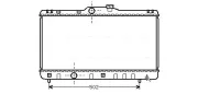 Kühler, Motorkühlung AVA QUALITY COOLING TOA2147