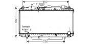 Kühler, Motorkühlung AVA QUALITY COOLING TOA2348