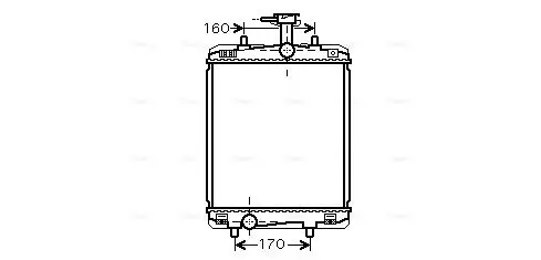 Kühler, Motorkühlung AVA QUALITY COOLING TOA2363