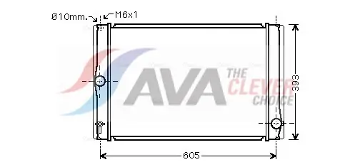 Kühler, Motorkühlung AVA QUALITY COOLING TOA2400