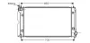 Kühler, Motorkühlung AVA QUALITY COOLING TOA2403